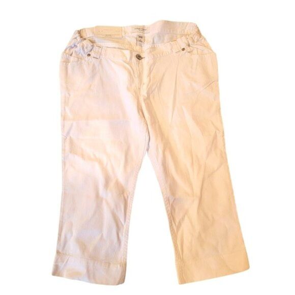 LIZ Lange Maternity crop pants size 4 new - Picture 1 of 6